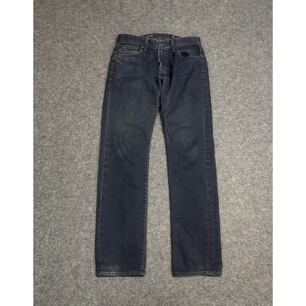 AG Adriano Goldschmied Mens Size 30 Matchbox Slim Straight Jeans Dark Wash Denim